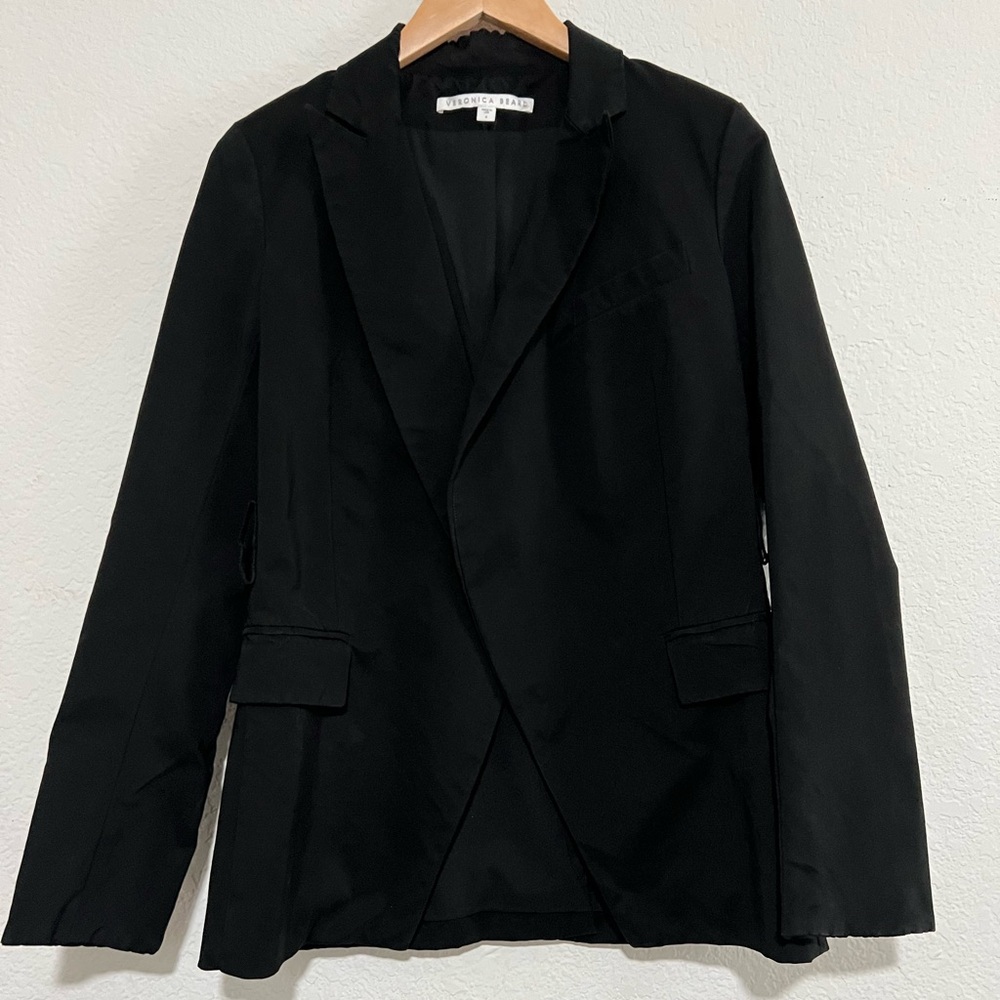 Veronica Beard Palm Peak Belted Blazer Size 4 - Picture 3 of 12